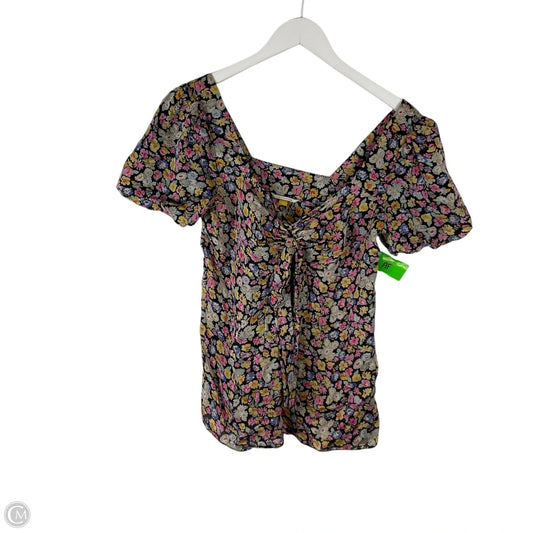 Top Short Sleeve By Leifsdottir In Floral Print, Size: Xs