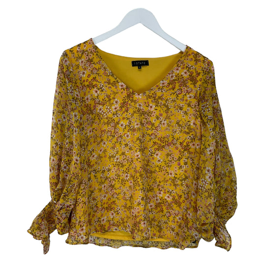 Yellow Top Long Sleeve 1.state, Size Xs