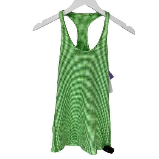 Green Athletic Tank Top Lululemon, Size 4