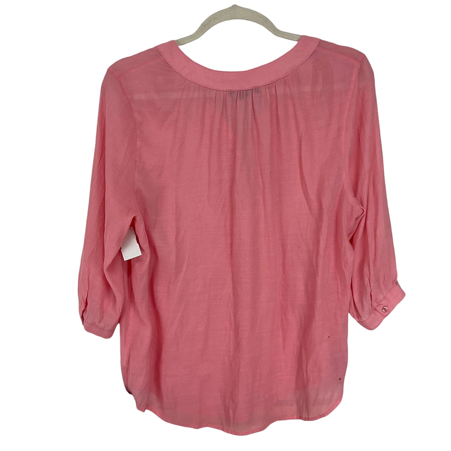 Top Long Sleeve By N Touch In Pink, Size: 1x