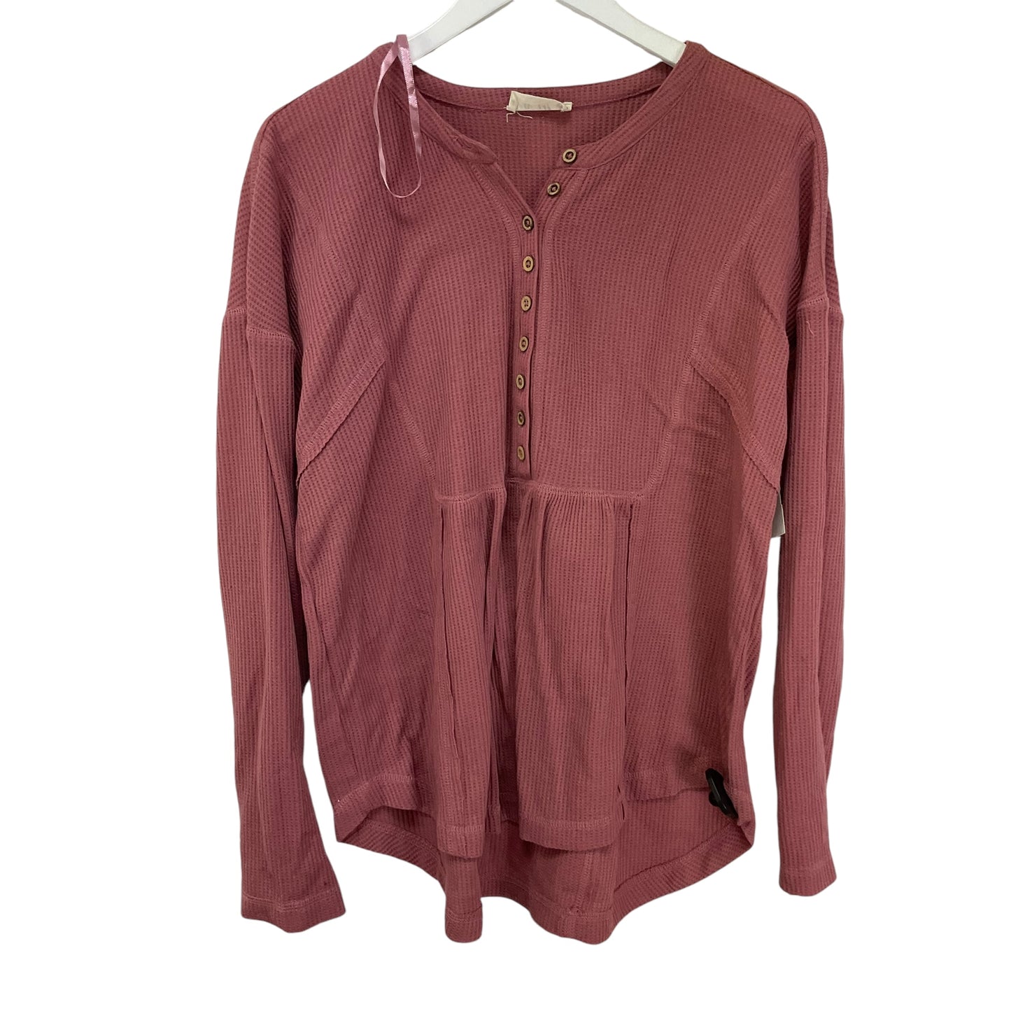 Top Long Sleeve By Clothes Mentor In Pink, Size: M