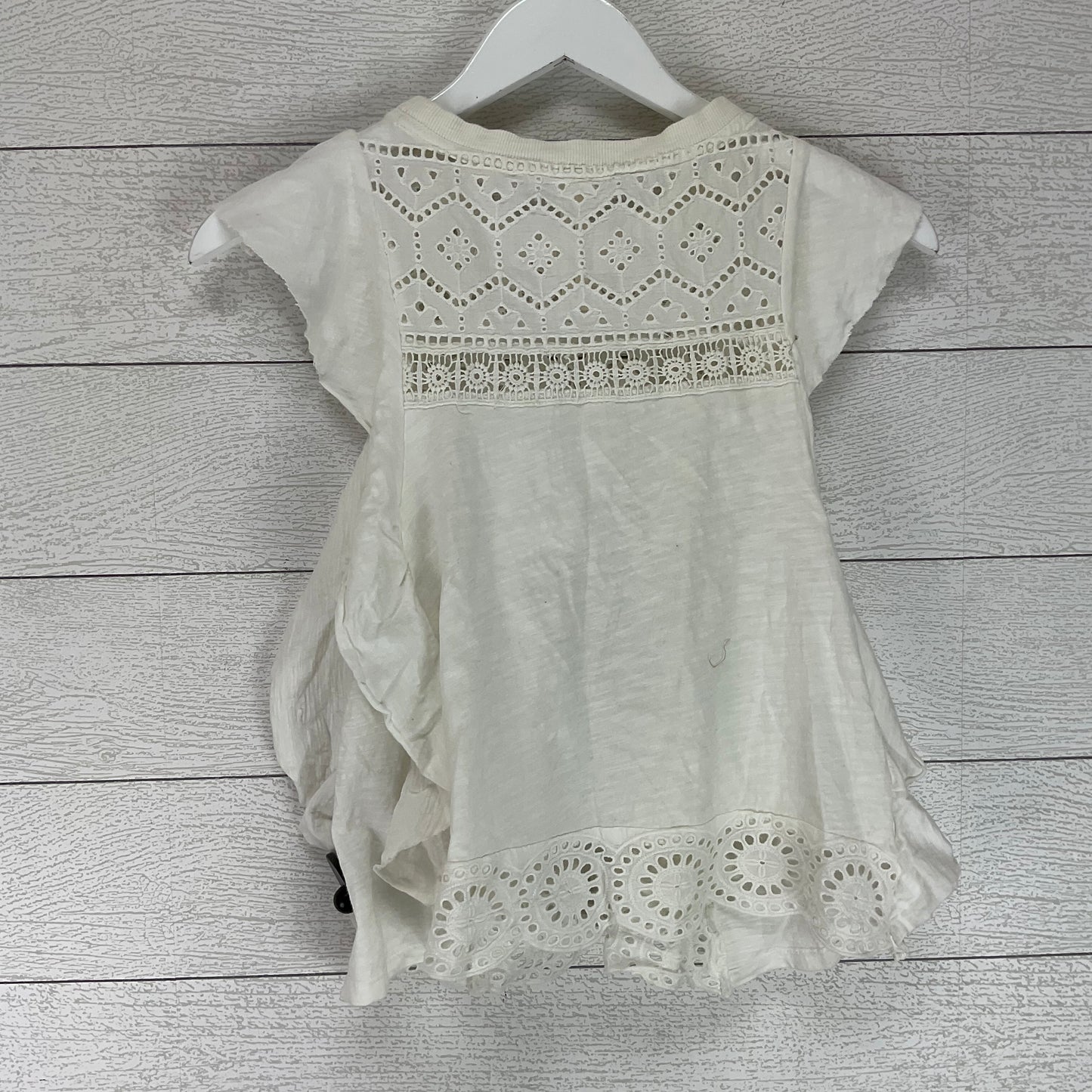 Top Sleeveless By Anthropologie In White, Size: Xs