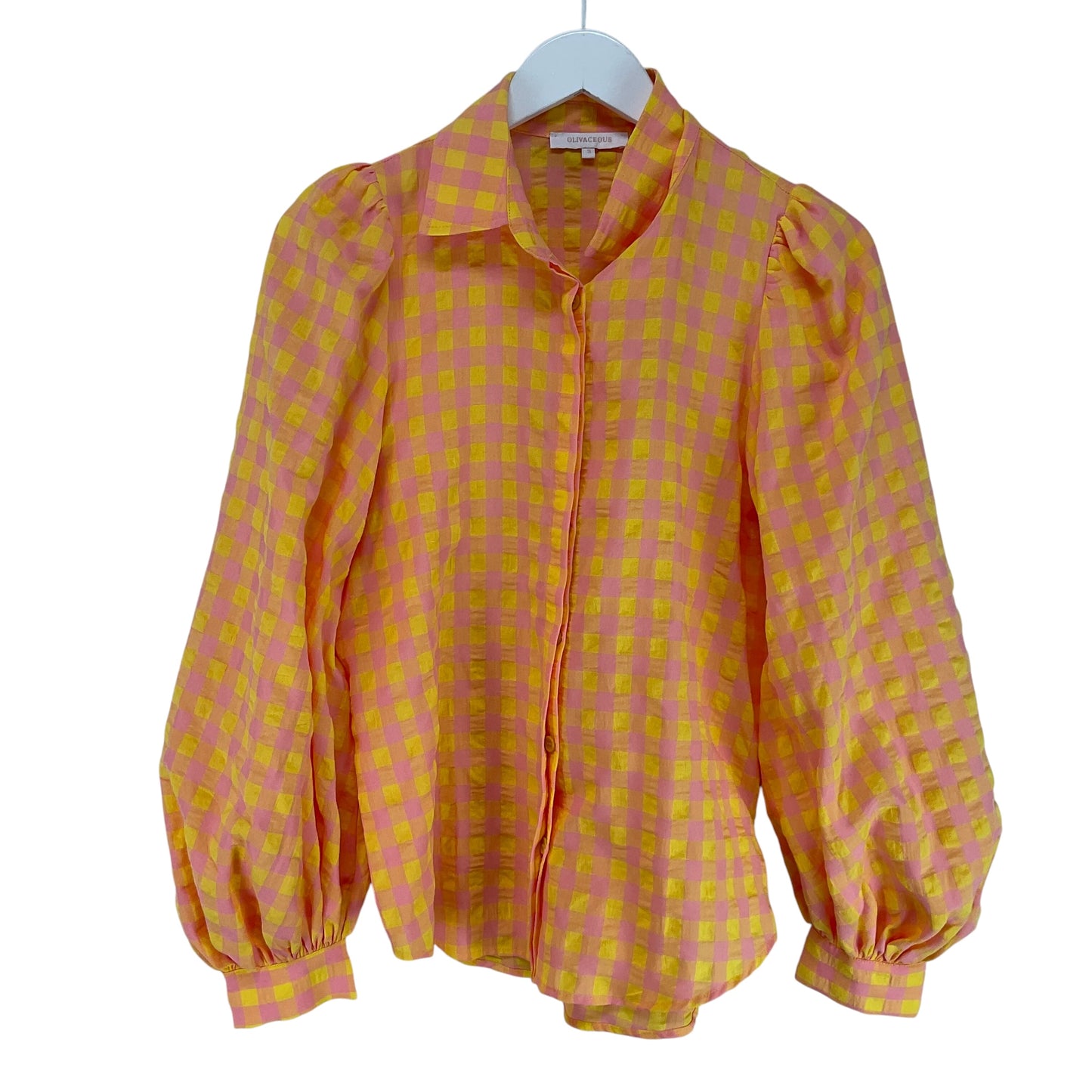 Top Long Sleeve By Olivaceous In Orange, Size: S