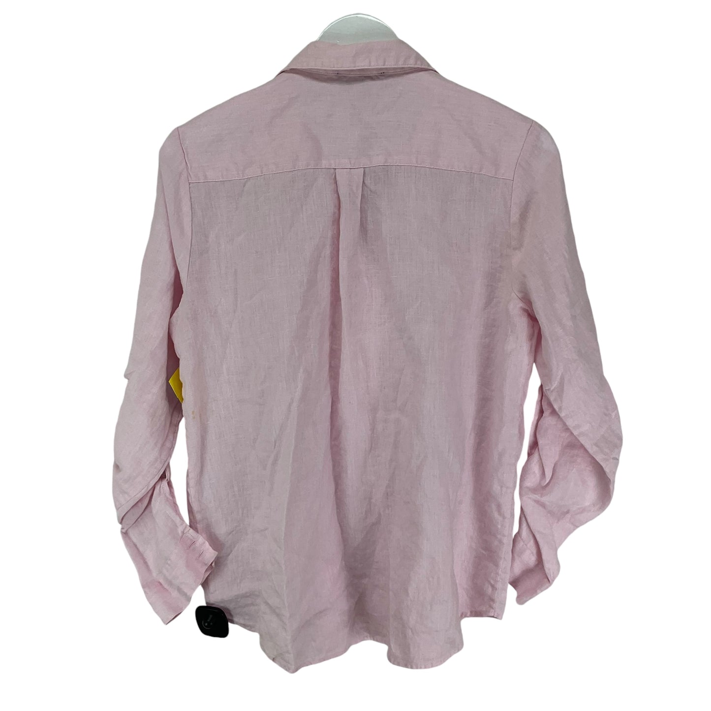 Top Long Sleeve Basic By Saks Fifth Avenue In Pink, Size: L