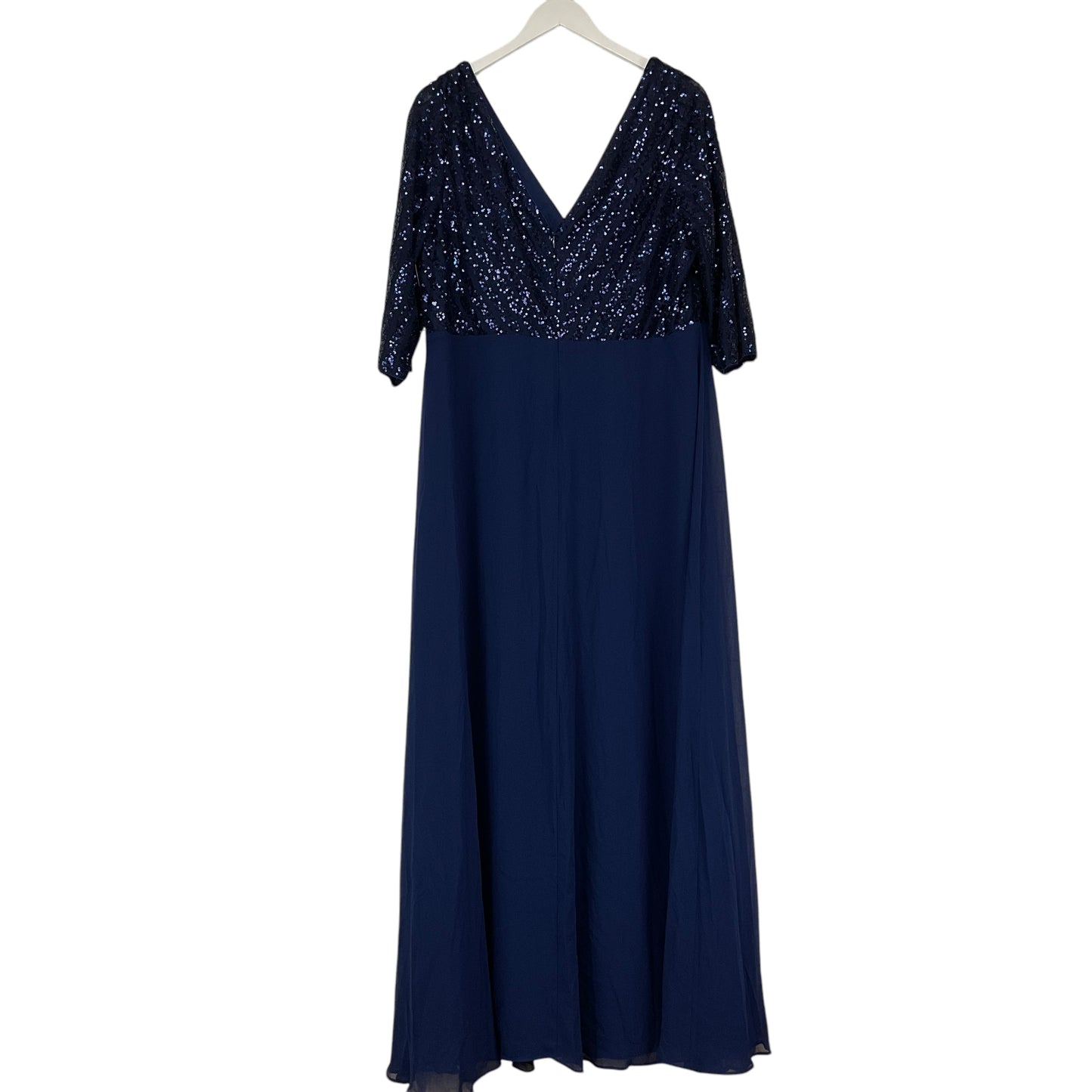 Dress Party Long By Clothes Mentor In Blue, Size: 22