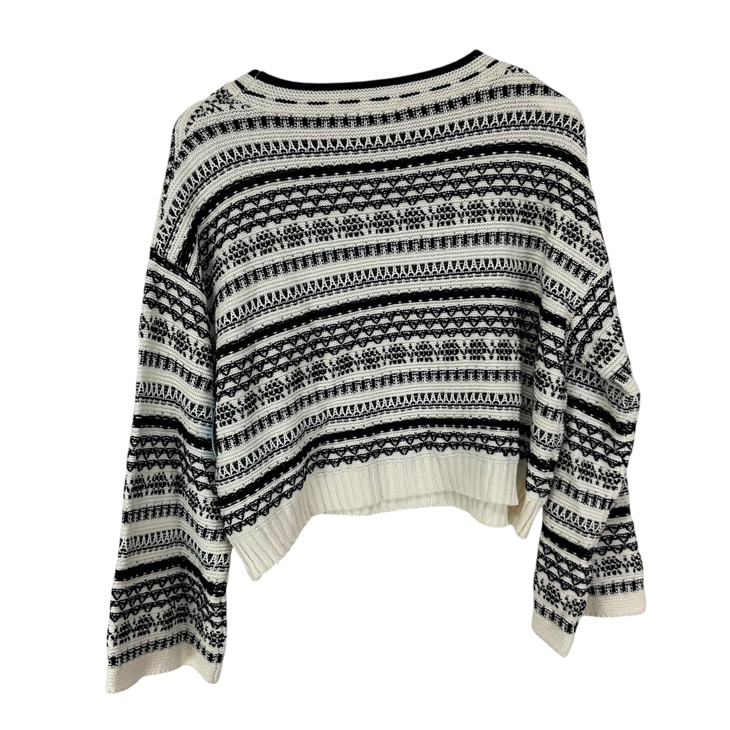 Sweater By Vestique In Black & White, Size: S