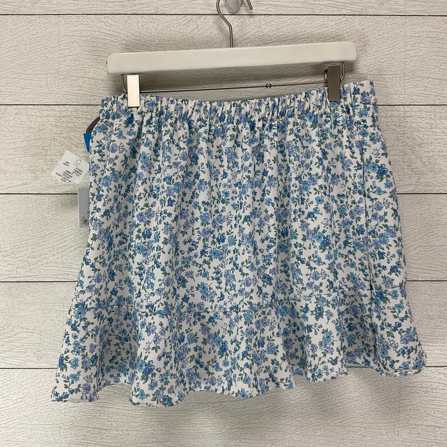 Skirt Mini & Short By Clothes Mentor In Floral Print, Size: Xl