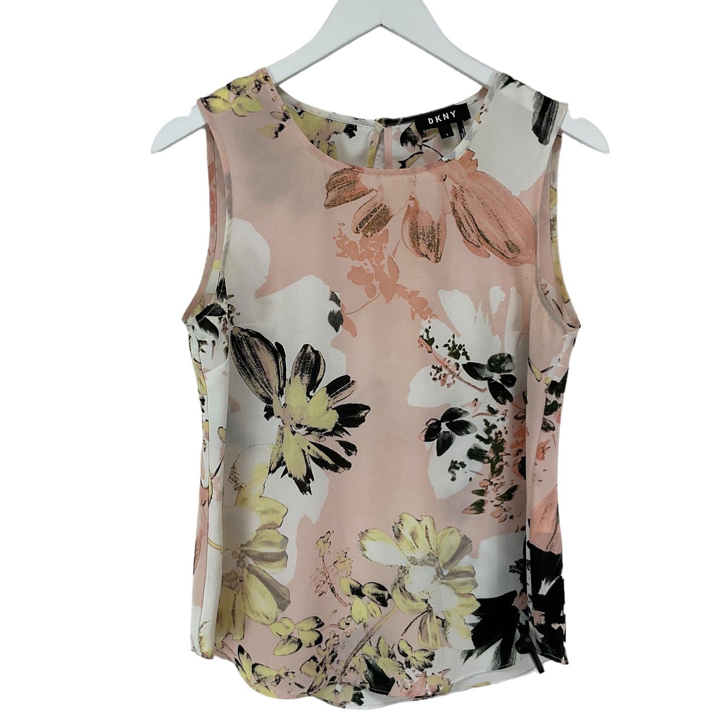 Floral Print Top Sleeveless Dkny, Size S