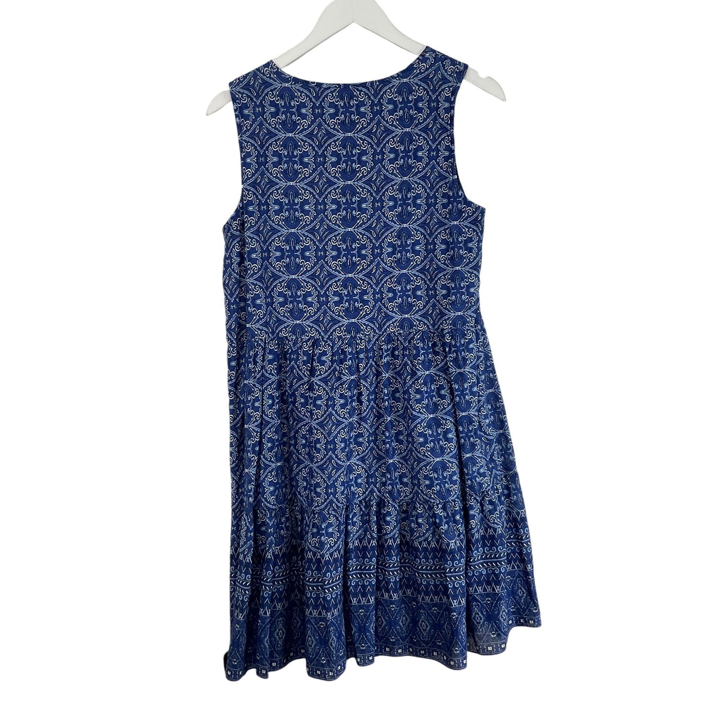 Dress Casual Midi By Talbots In Blue, Size: M