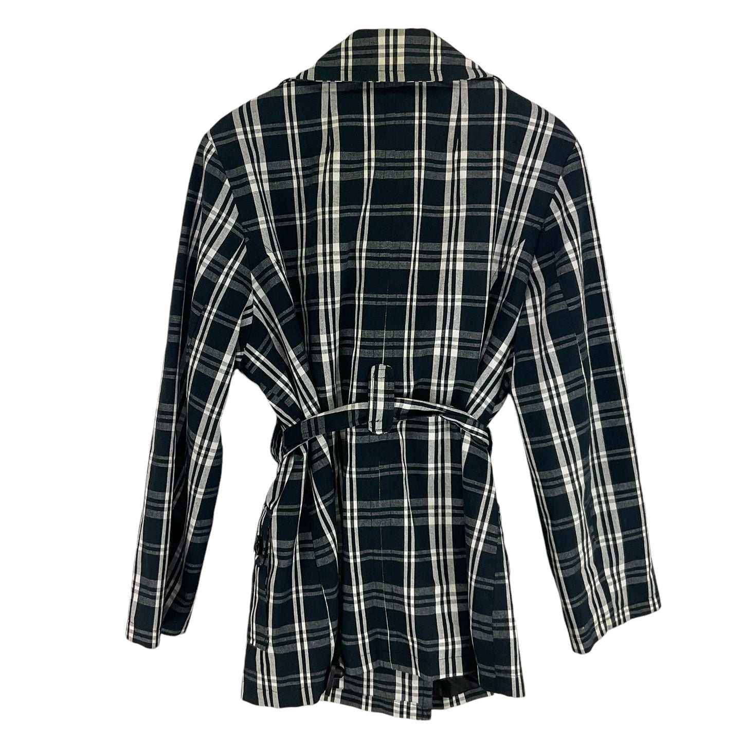 Coat Peacoat By Gallery In Plaid Pattern, Size: Large