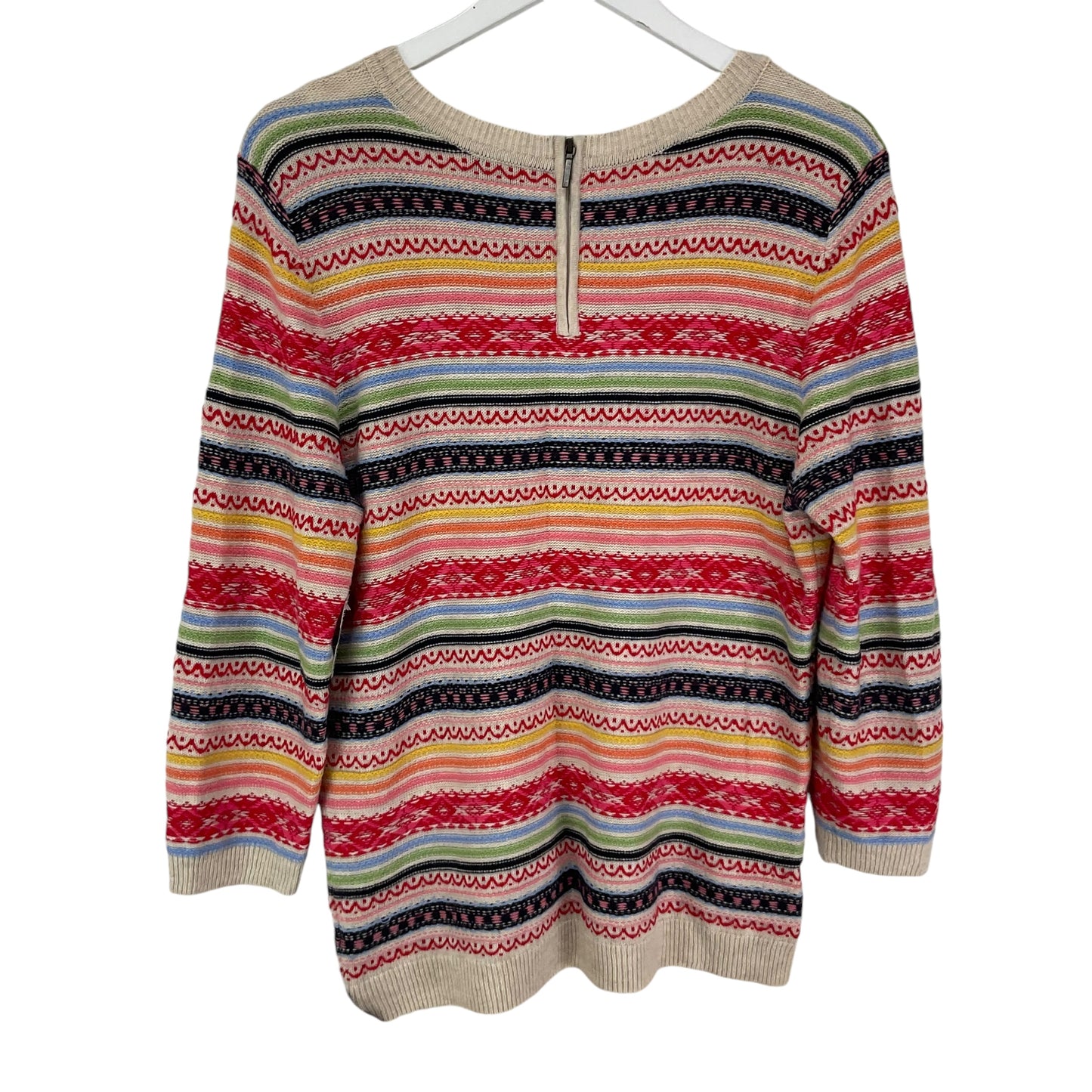 Top Long Sleeve By Talbots In Multi-colored, Size: L