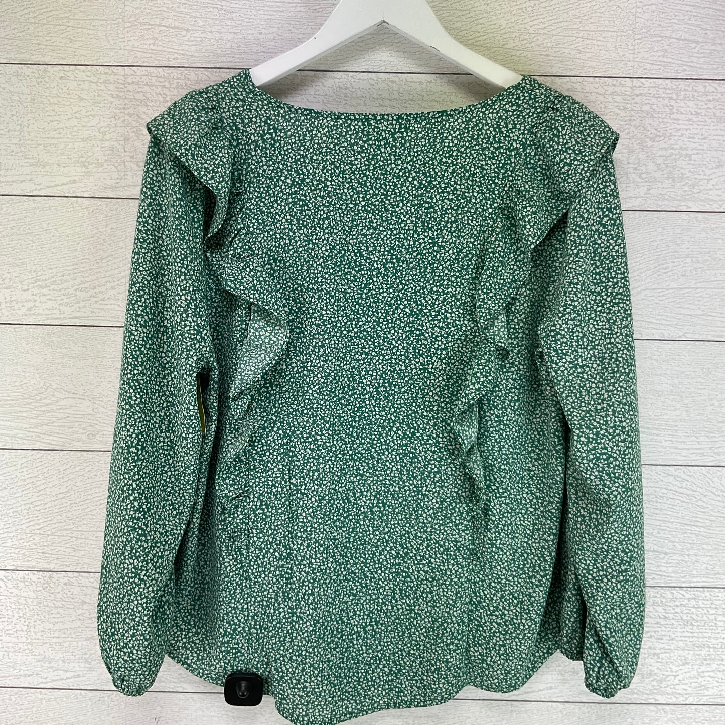 Top Long Sleeve By Lc Lauren Conrad In Green, Size: L