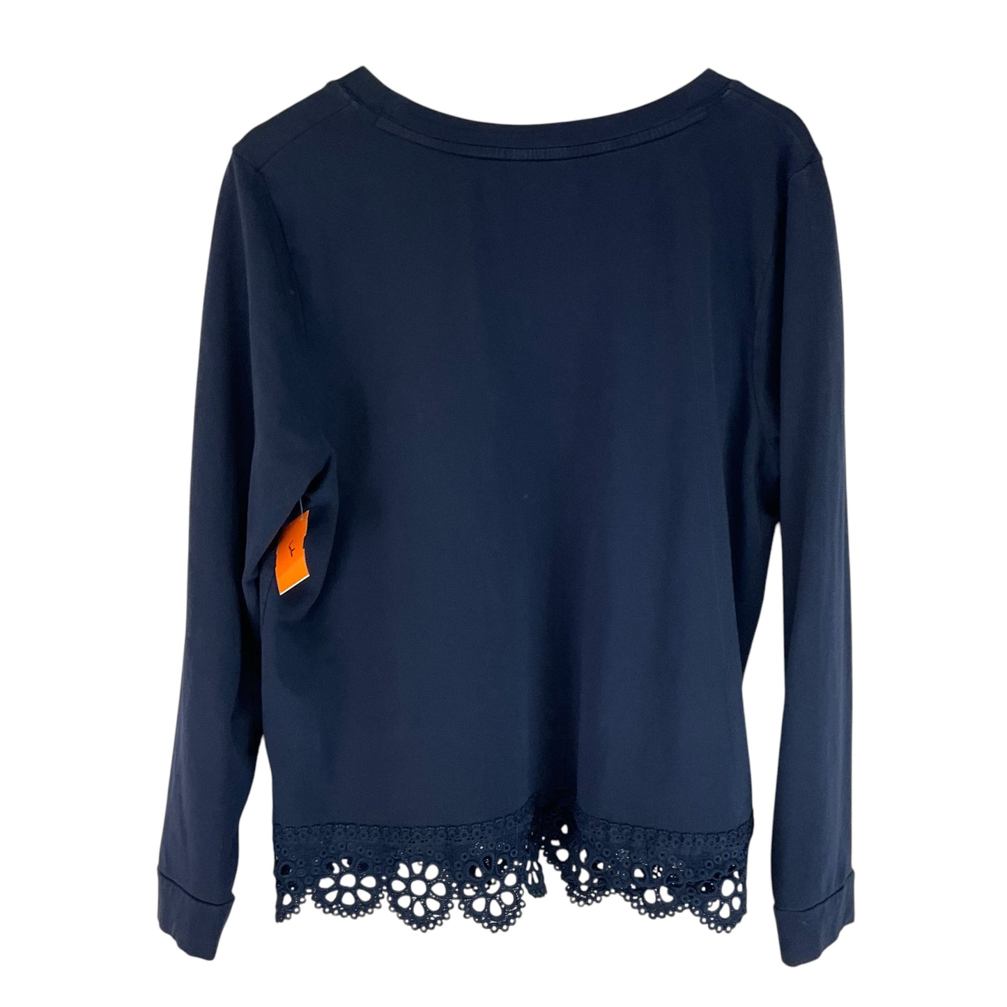 Top Long Sleeve Basic By Crown And Ivy In Navy, Size: Xl