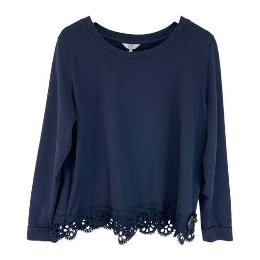 Top Long Sleeve Basic By Crown And Ivy In Navy, Size: Xl