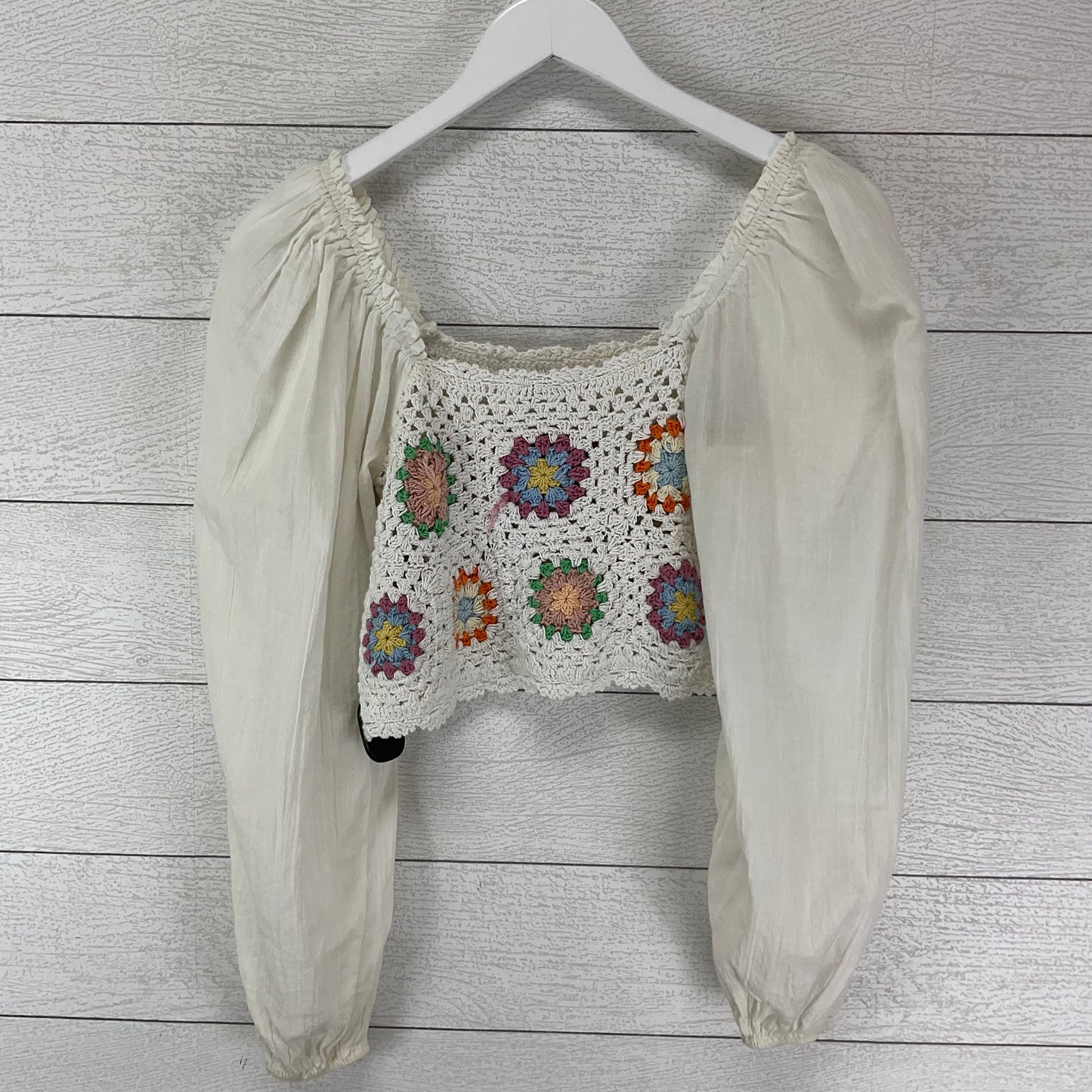 White Top Long Sleeve Aerie, Size Xs