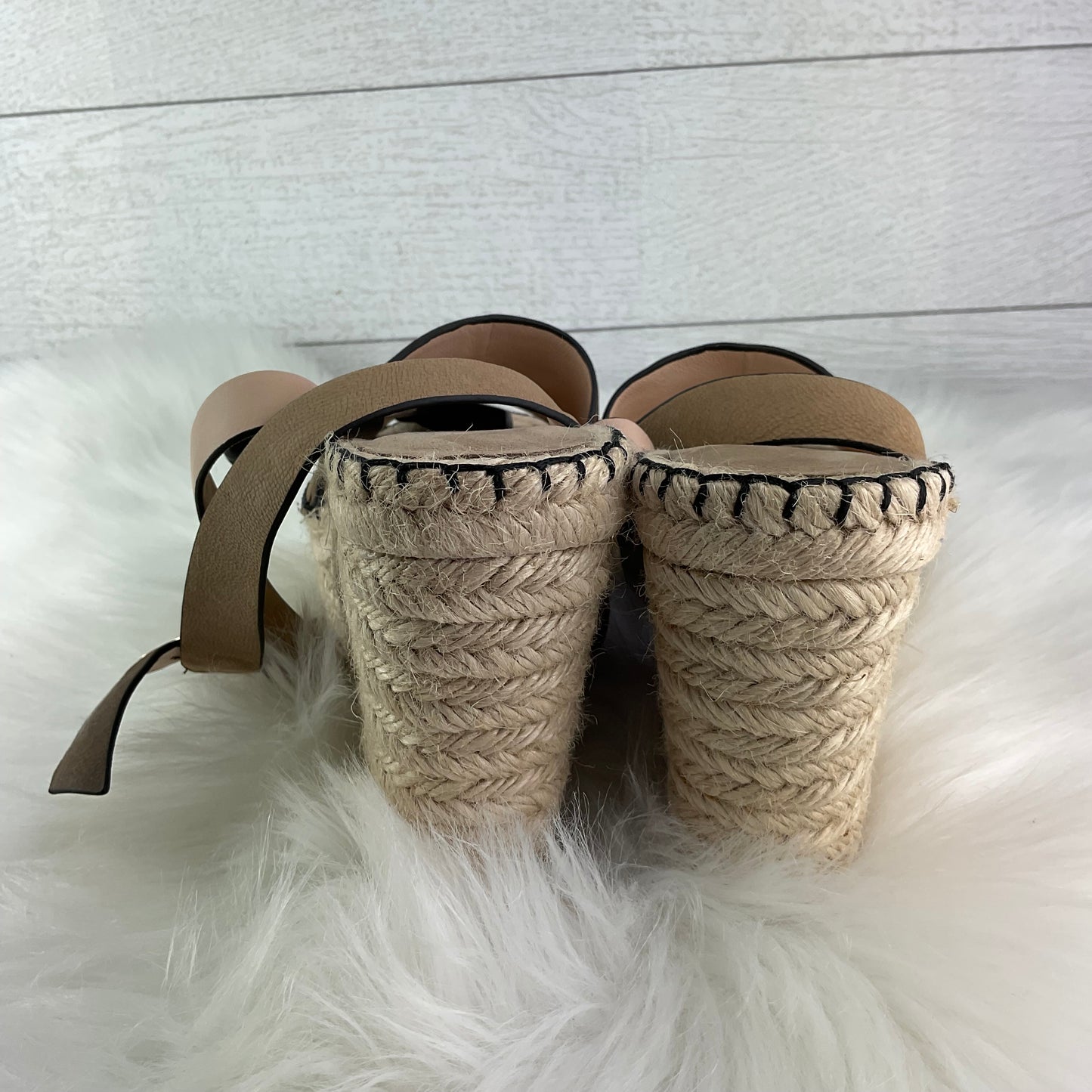 Sandals Heels Block By Kate Spade In Cream, Size: 9.5