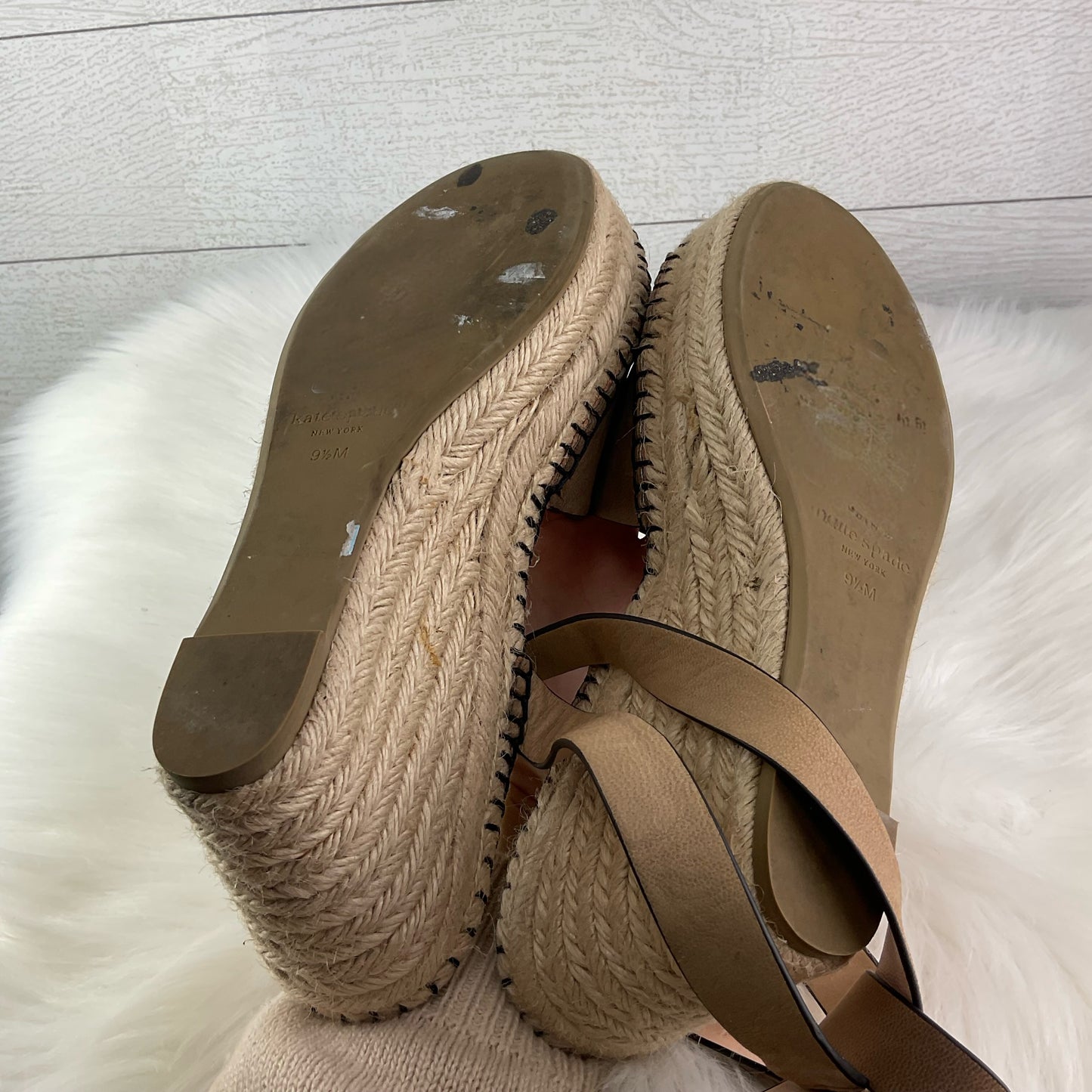 Sandals Heels Block By Kate Spade In Cream, Size: 9.5