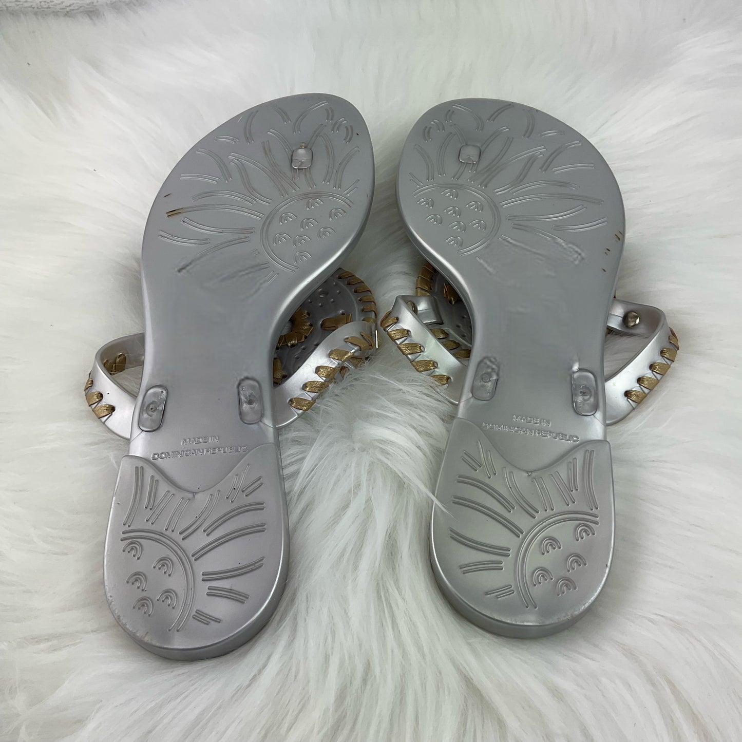 Sandals Designer By Jack Rogers In Grey, Size: 9