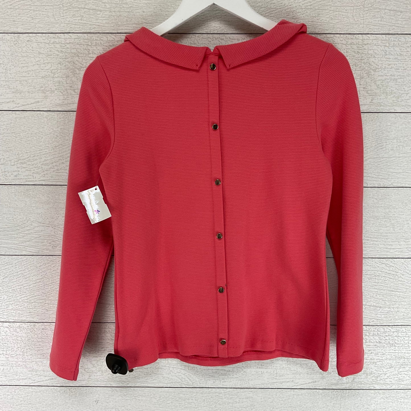 Top Long Sleeve Basic By Talbots In Orange, Size: S