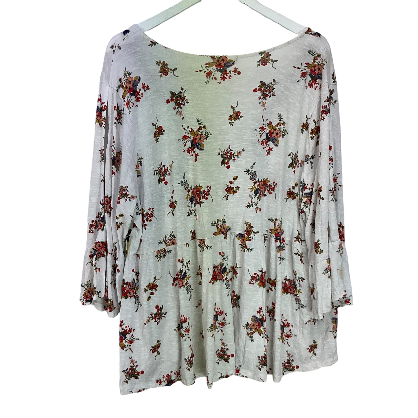 Top Long Sleeve By Clothes Mentor In White, Size: 2x