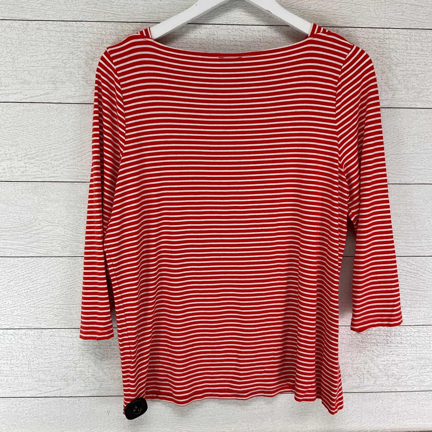 Top Long Sleeve Basic By Talbots In Red, Size: 1x