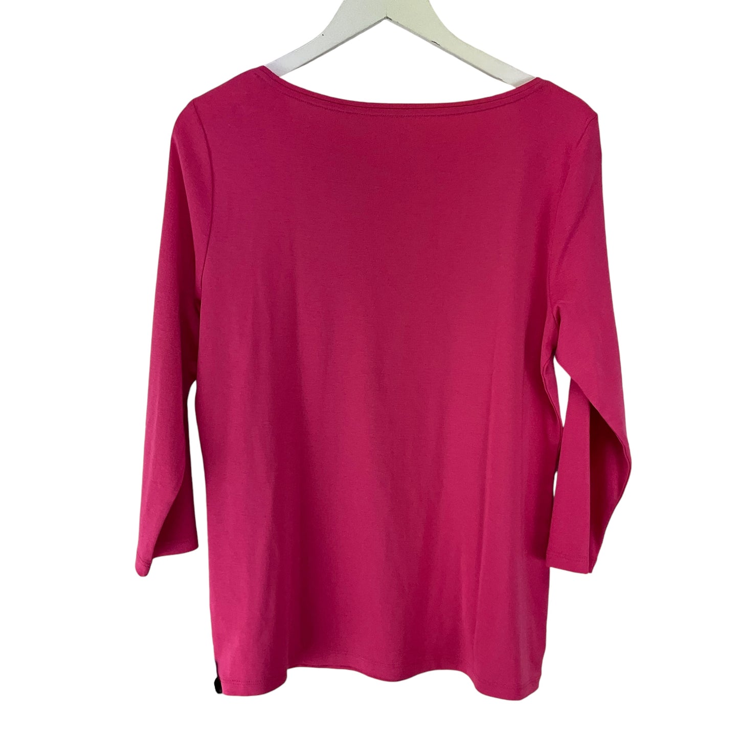 Top Long Sleeve By Talbots In Pink, Size: L