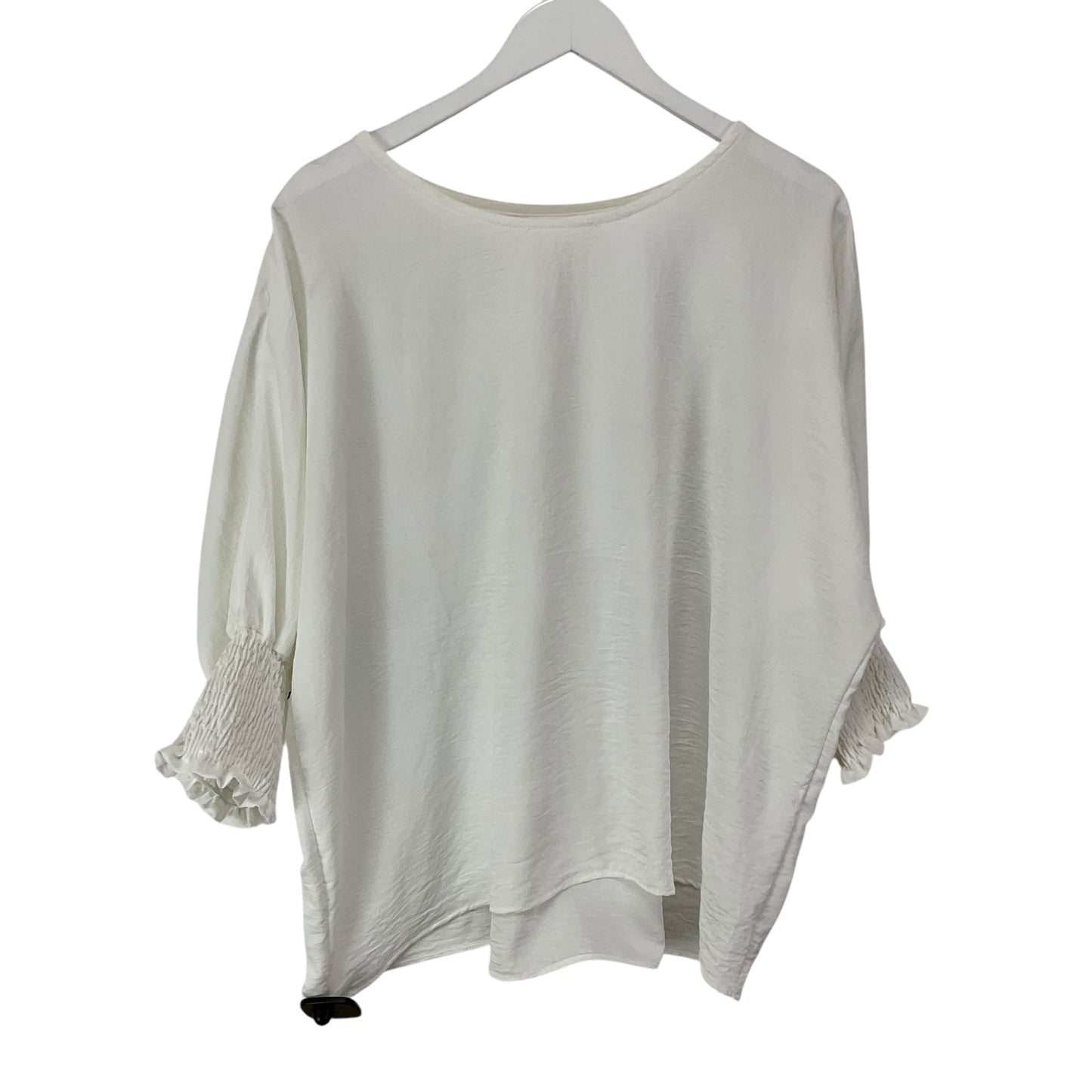 Top Long Sleeve By Reborn In White, Size: S