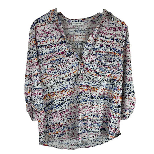 Top Long Sleeve By Clothes Mentor In Multi-colored, Size: M