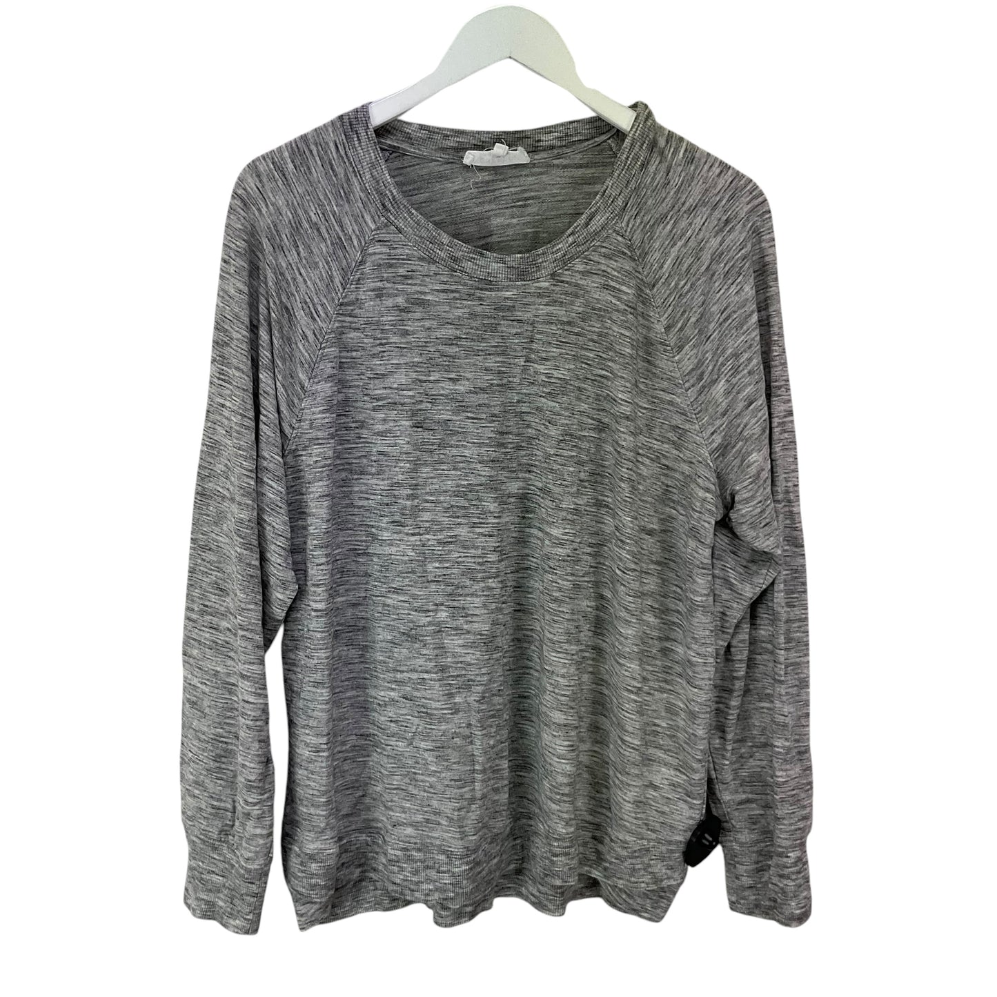 Top Long Sleeve By Workshop In Grey, Size: Xl