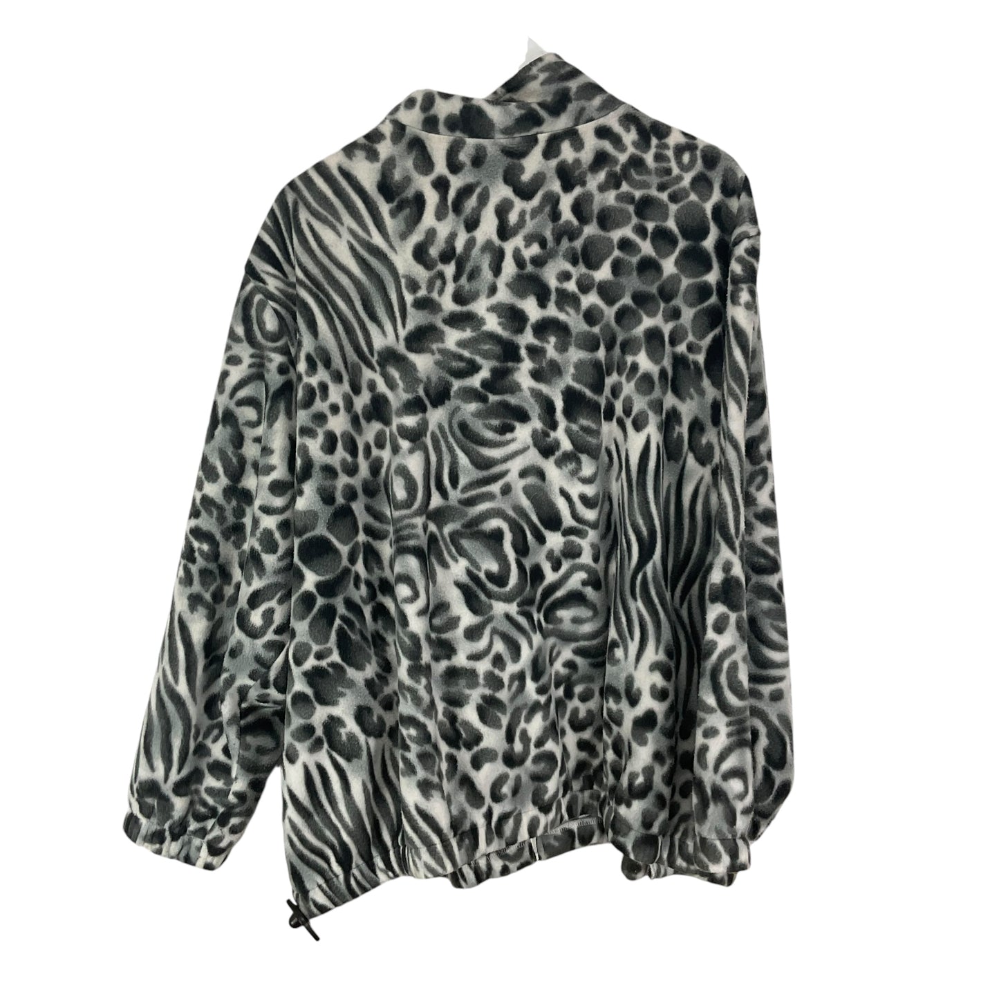 Jacket Faux Fur & Sherpa By Alfred Dunner In Animal Print, Size: 3x