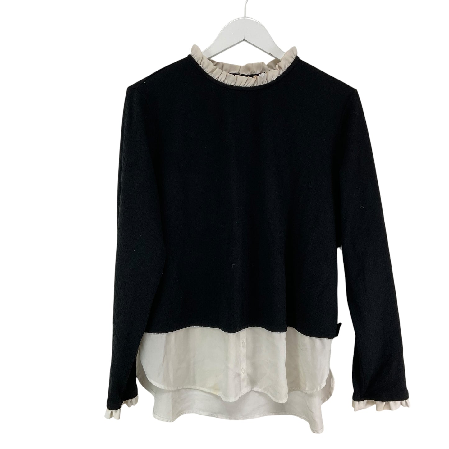 Top Long Sleeve By Elle In Black, Size: Xl