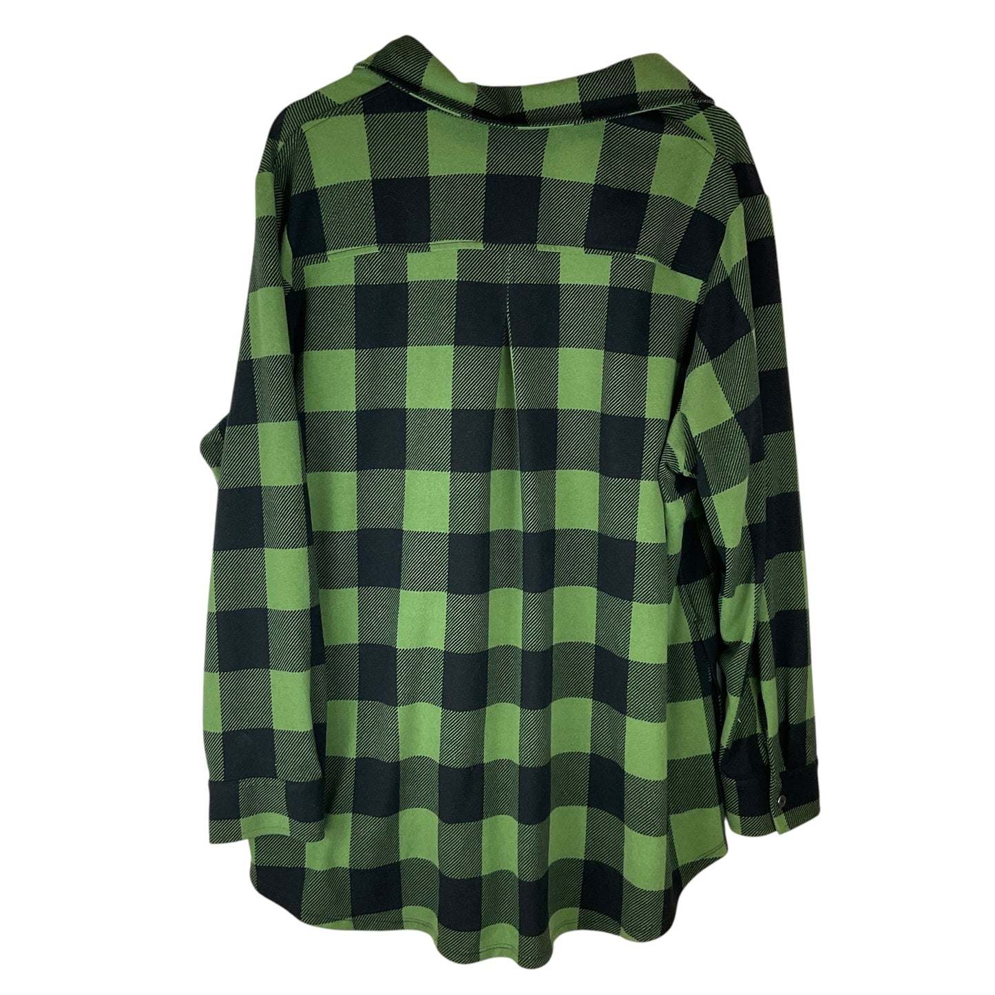 Top Long Sleeve By Cme In Green, Size: 2x