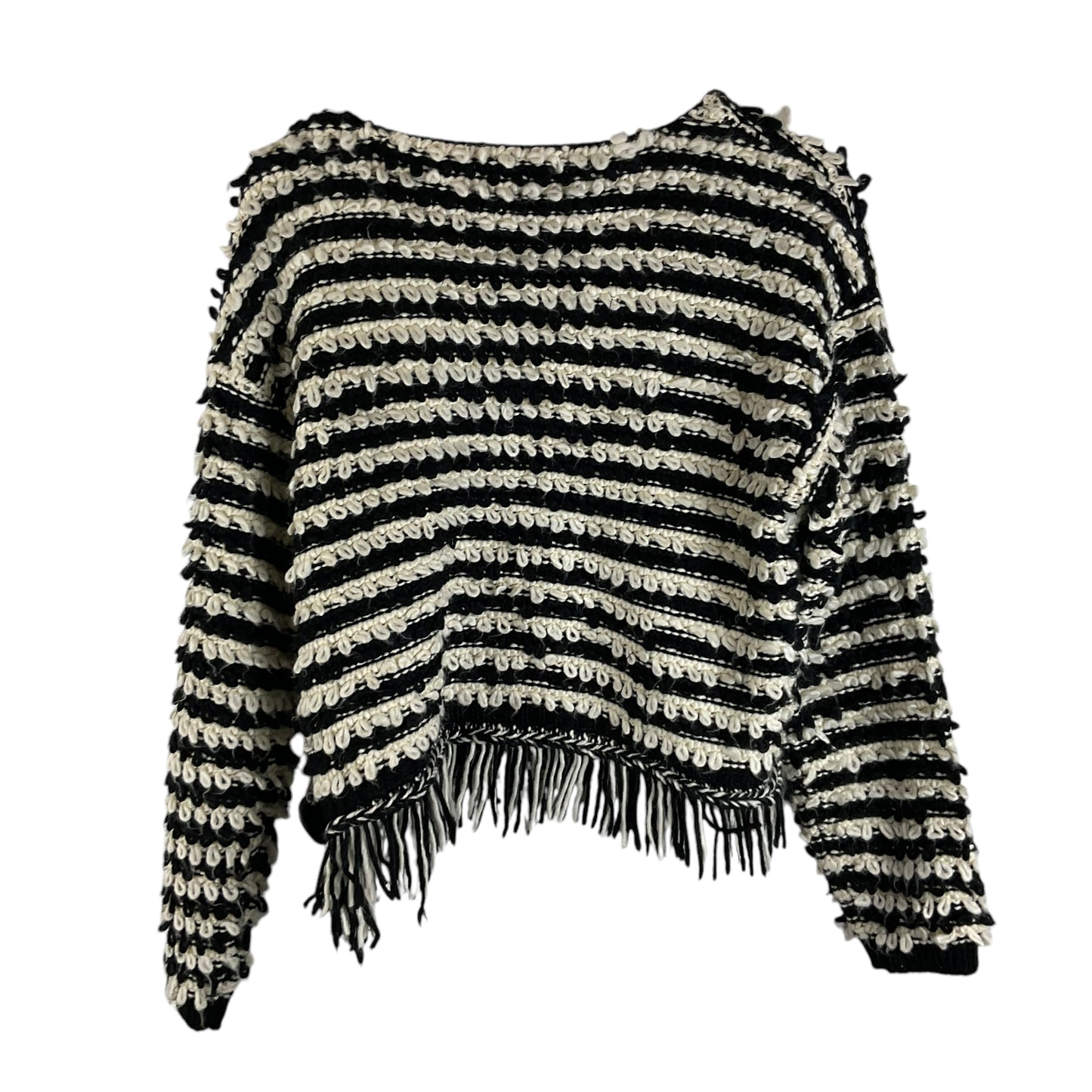 Sweater By Versona In Black & White, Size: M