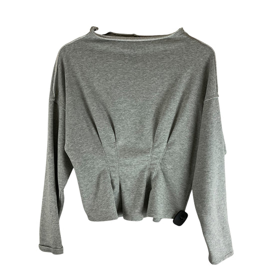 Top Long Sleeve By Pilcro In Grey, Size: M