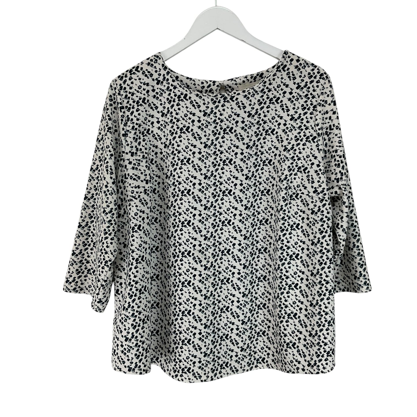 Top Long Sleeve By Melloday In Black & White, Size: 2x