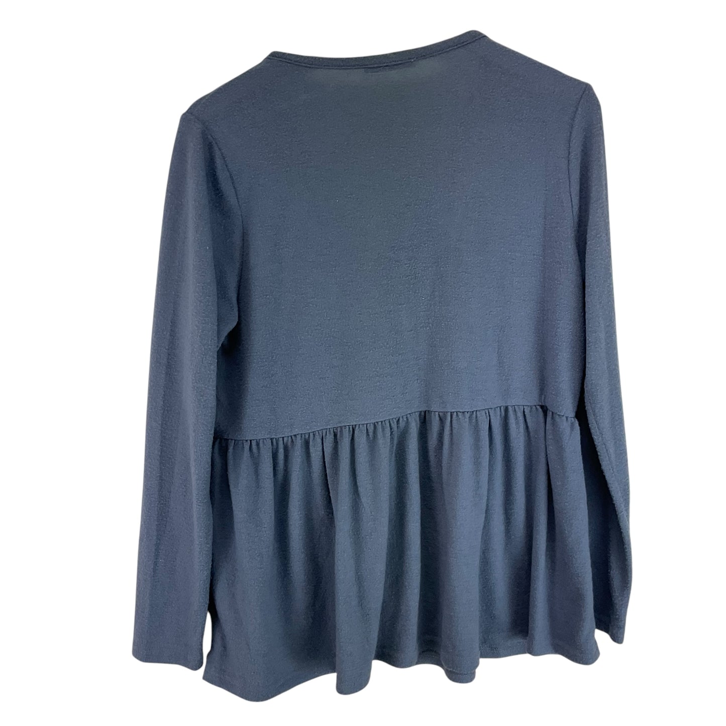 Top Long Sleeve By Staccato In Blue, Size: L