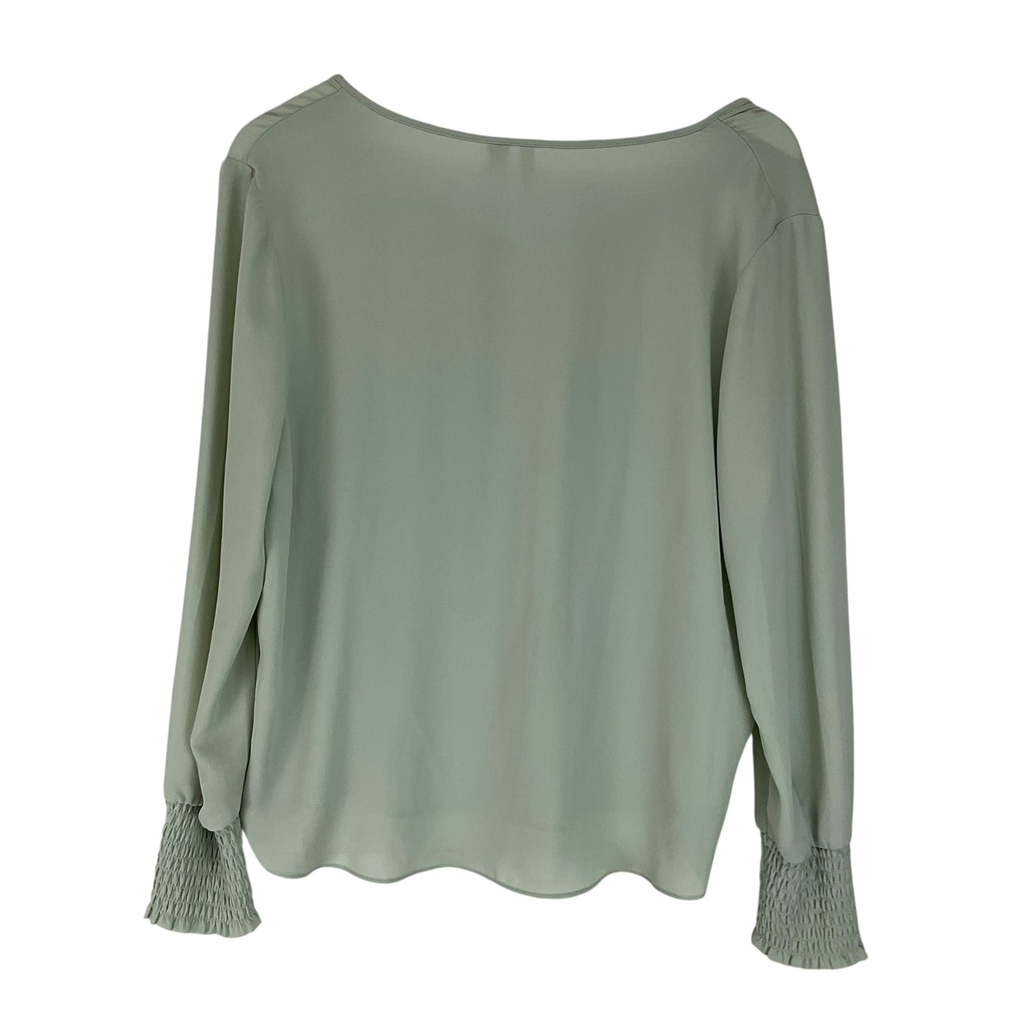 Blouse Long Sleeve By Cato In Green, Size: L