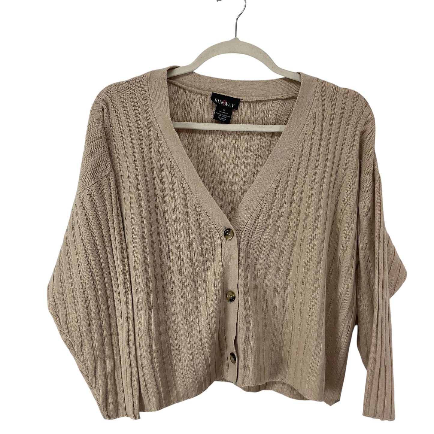 Cardigan By Clothes Mentor In Brown, Size: 3x