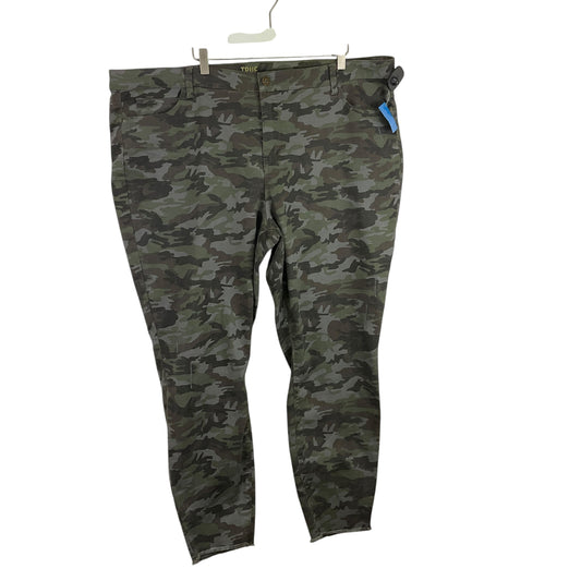 Jeans Straight By True Craft In Camouflage Print, Size: 22