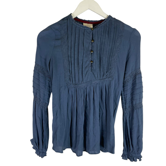 Top Long Sleeve By Knox Rose In Blue, Size: Xs