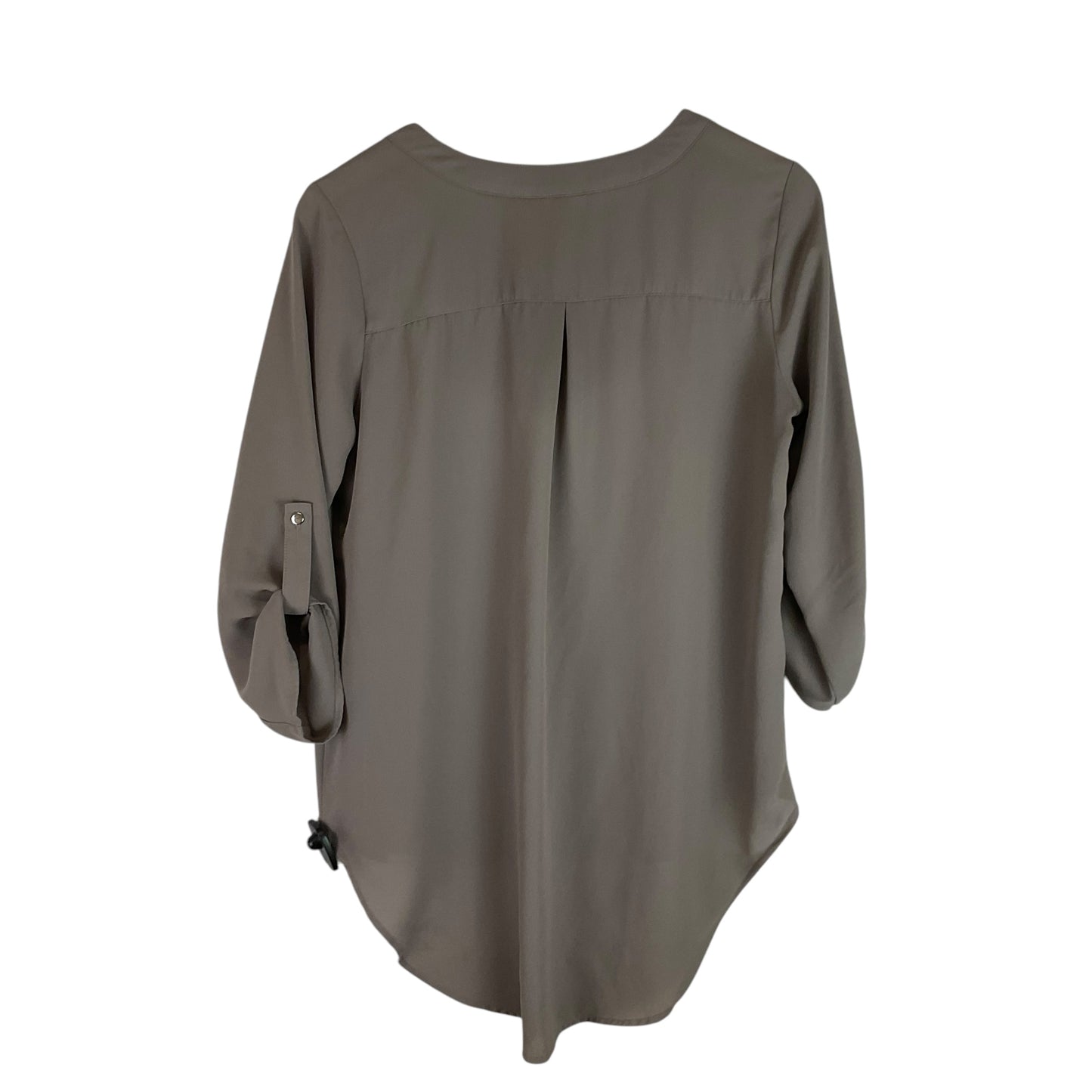 Top Long Sleeve By Cato In Grey, Size: S