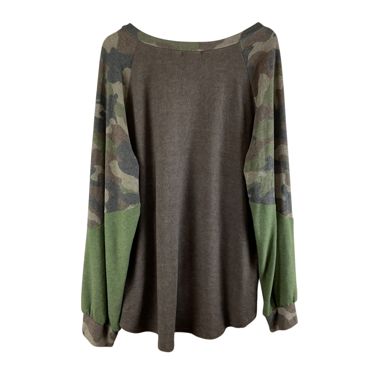 Top Long Sleeve By Clothes Mentor In Camouflage Print, Size: 3x