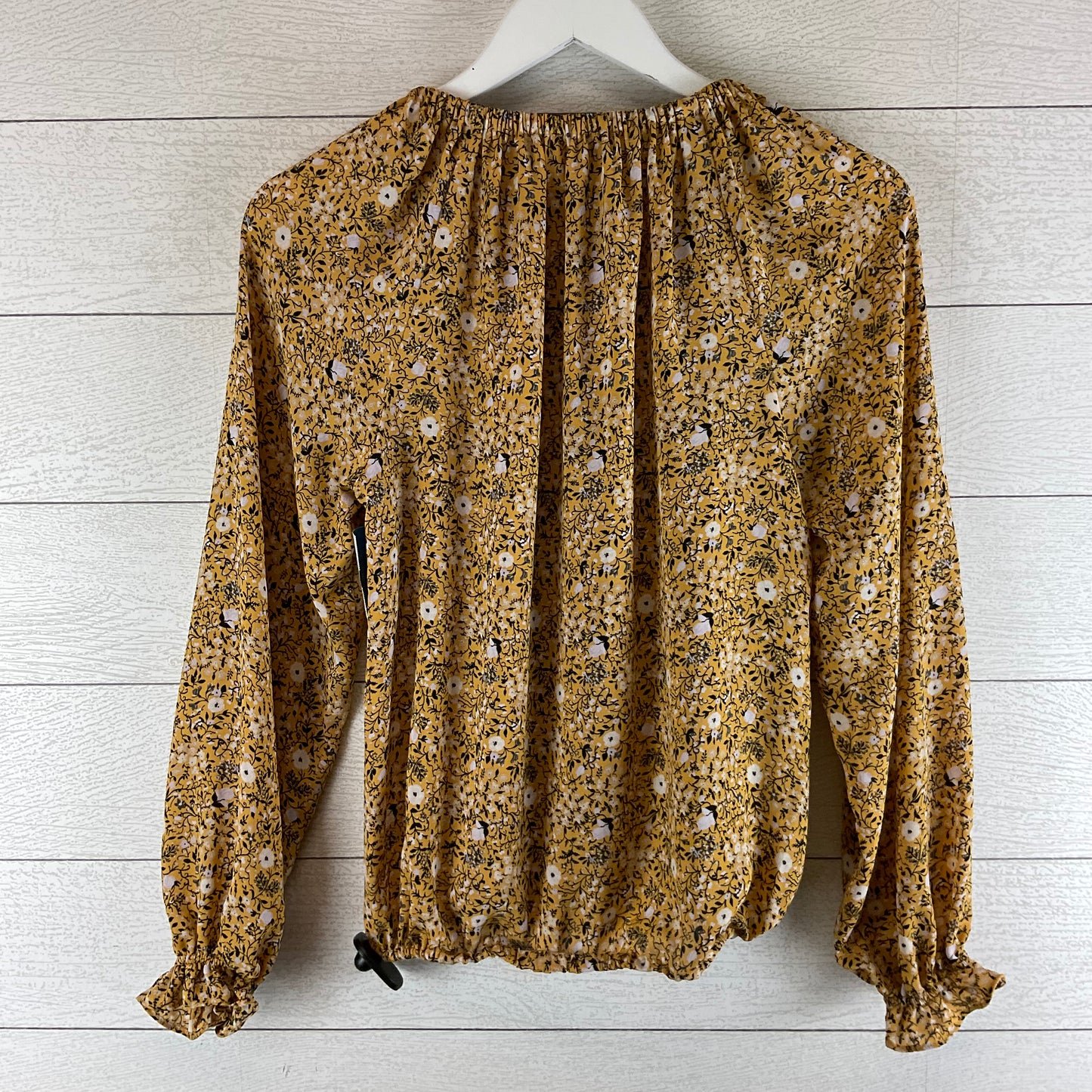 Top Long Sleeve By Loft In Yellow, Size: Xs