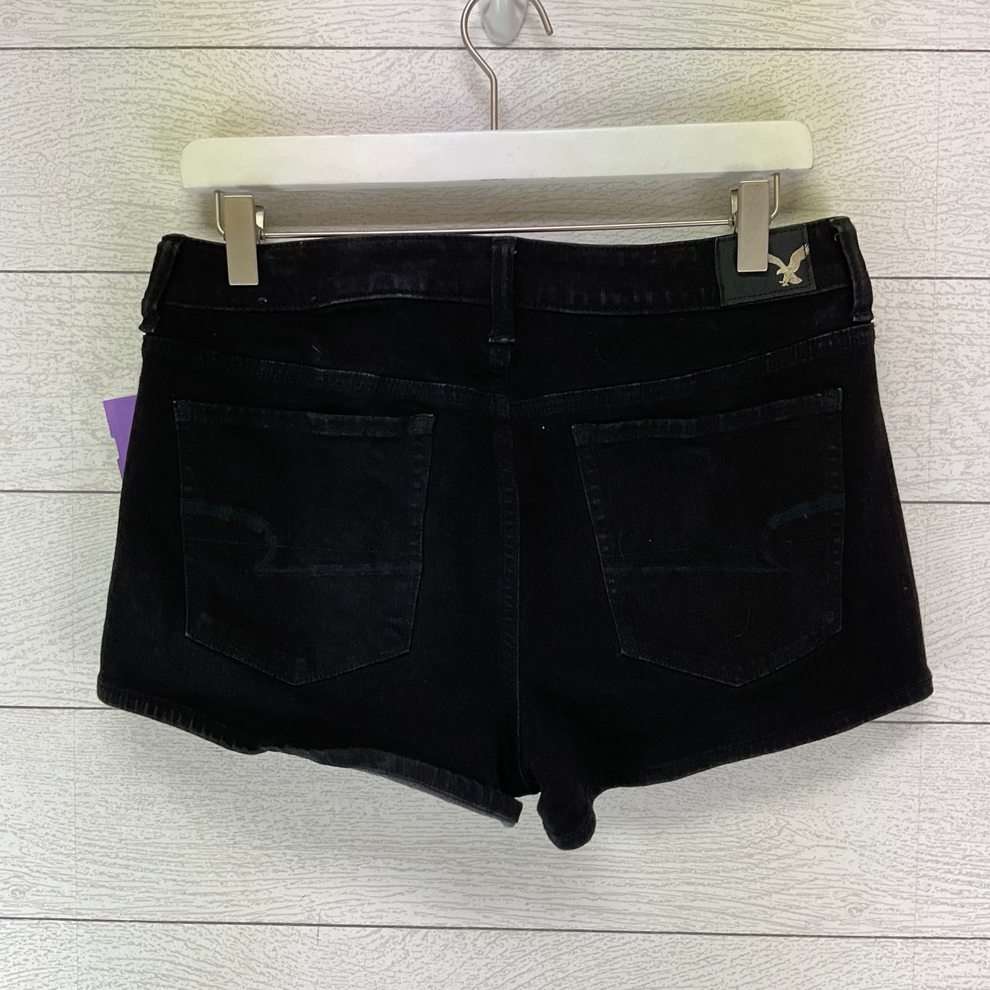 Black Denim Shorts American Eagle, Size 10