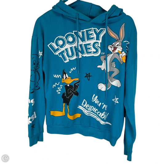 Sweatshirt Hoodie By Clothes Mentor In Blue, Size: M