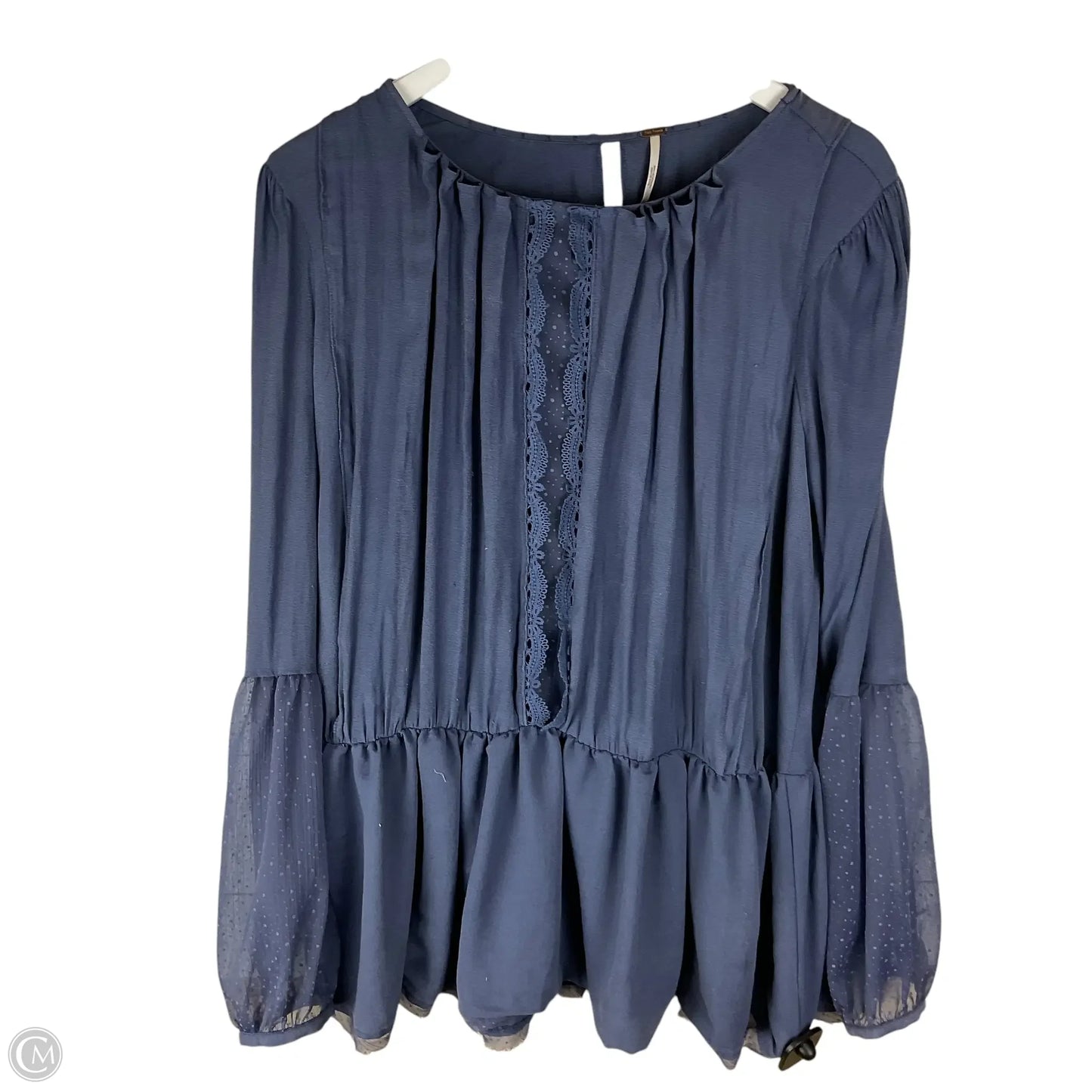 Top Long Sleeve By Free People In Blue, Size: M