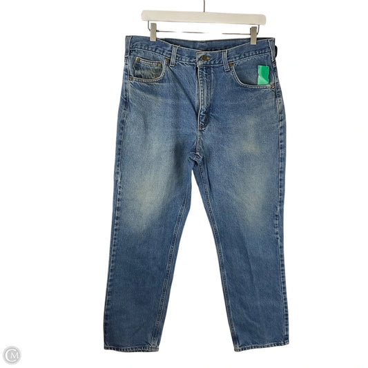 Jeans Wide Leg By Carhartt In Blue Denim, Size: 8