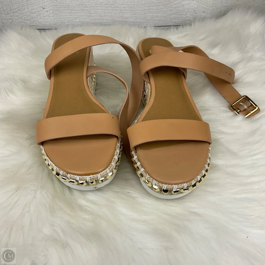 Shoes Heels Wedge By Gianni Bini In Brown, Size: 9