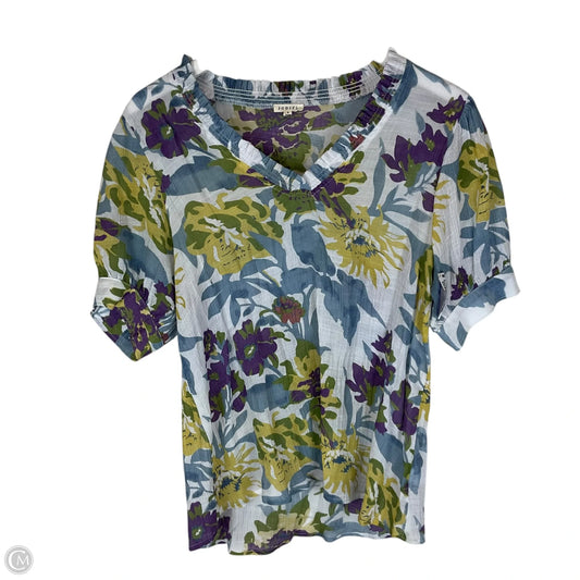 Top Short Sleeve By Jodifl In Floral Print, Size: S