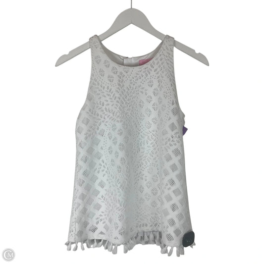 Top Sleeveless Designer By Lilly Pulitzer In White, Size: Xs